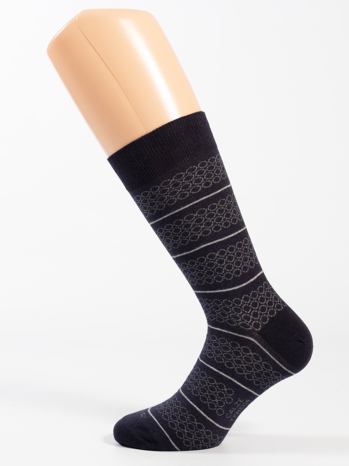 Calze da uomo cerchi con rigo