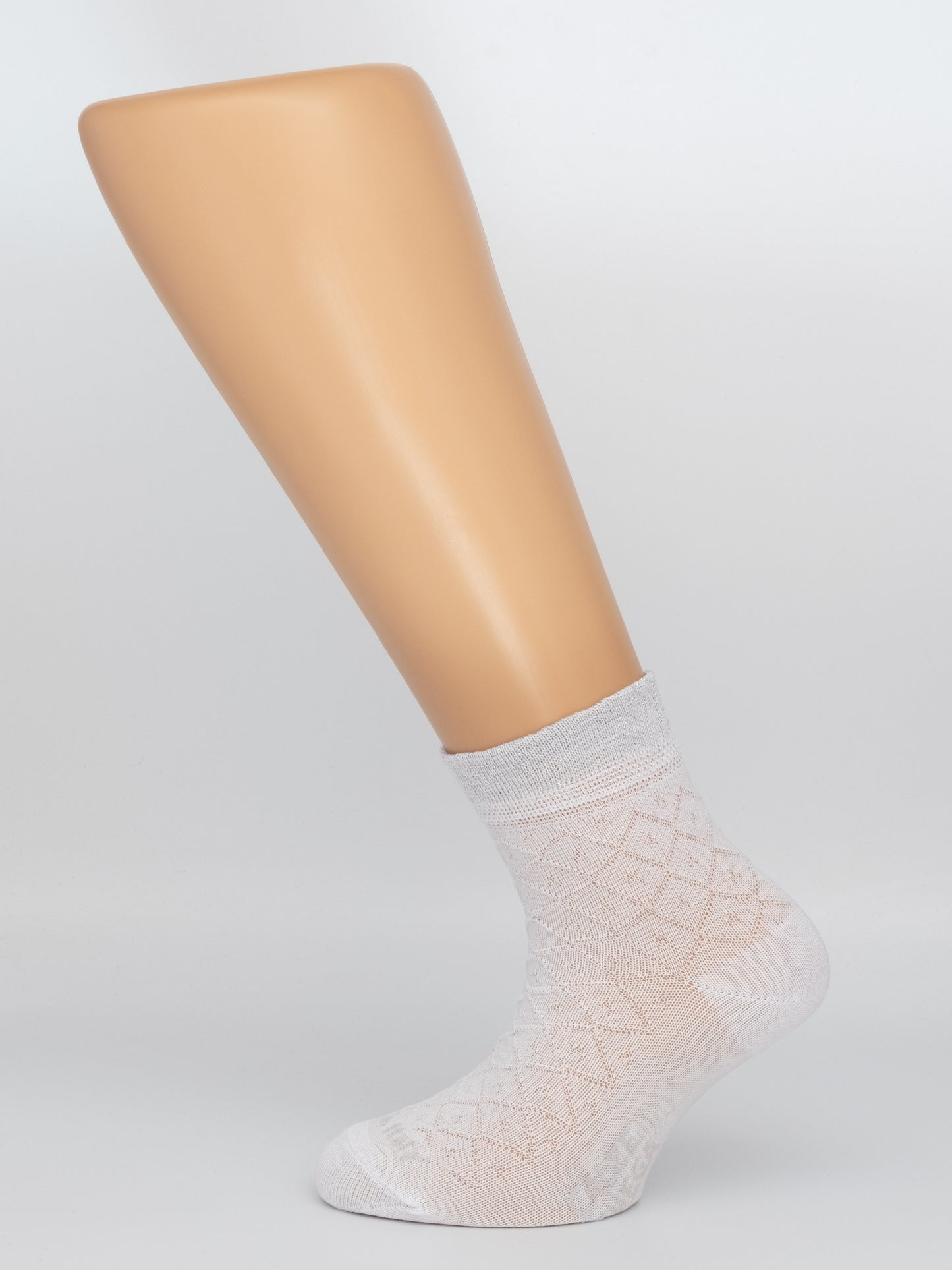 Calze da bimba traforato con polsino lurex