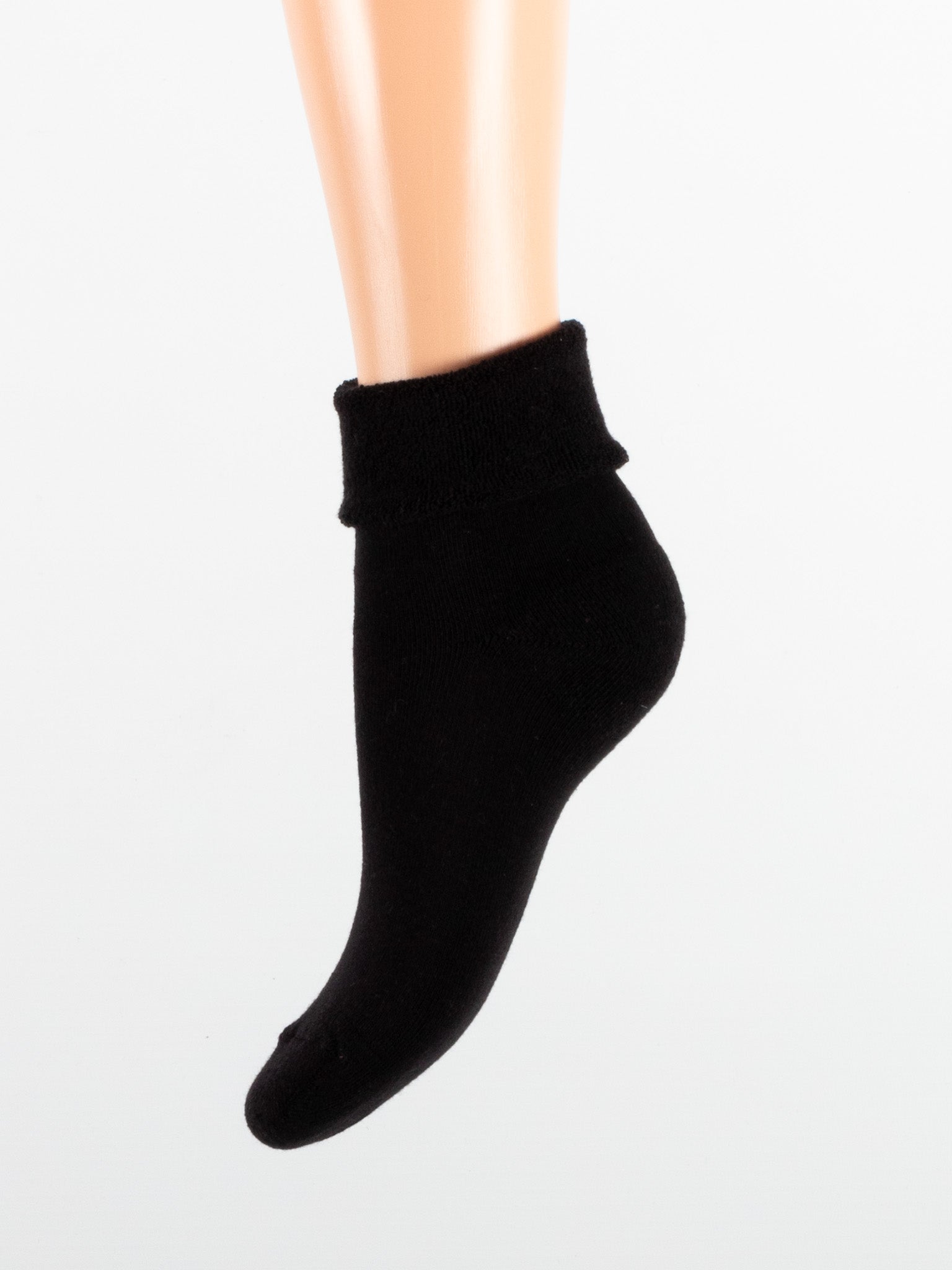 Calza donna taglio laser risvolto