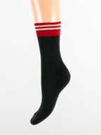 Calza donna costina polsino rigato