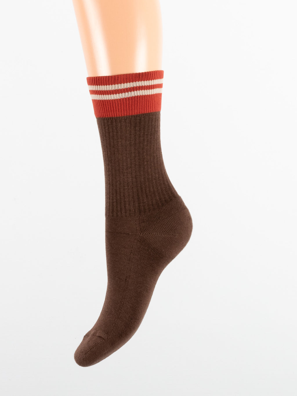 Calza donna costina polsino rigato