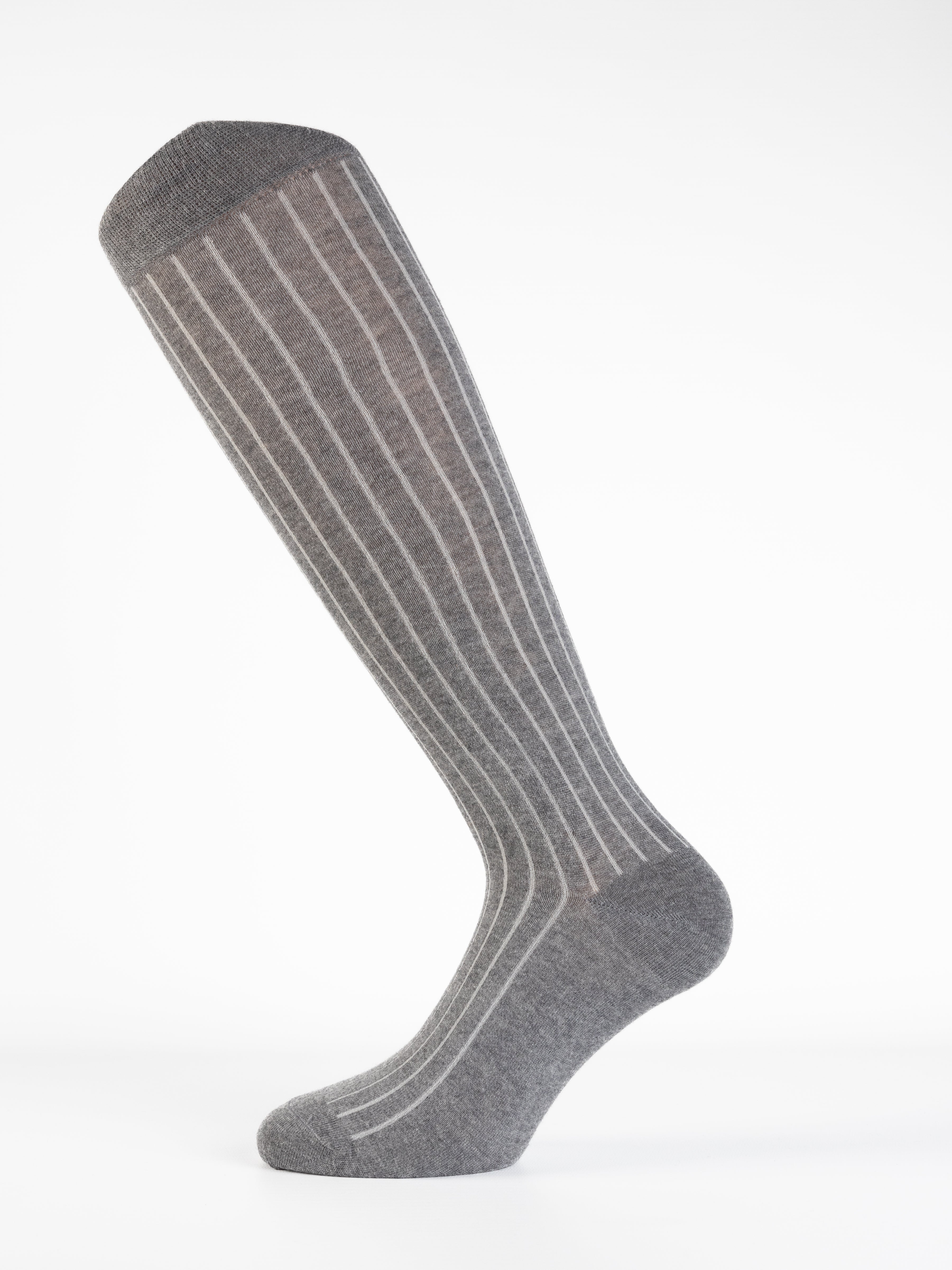 Calze costina da uomo in cashmere