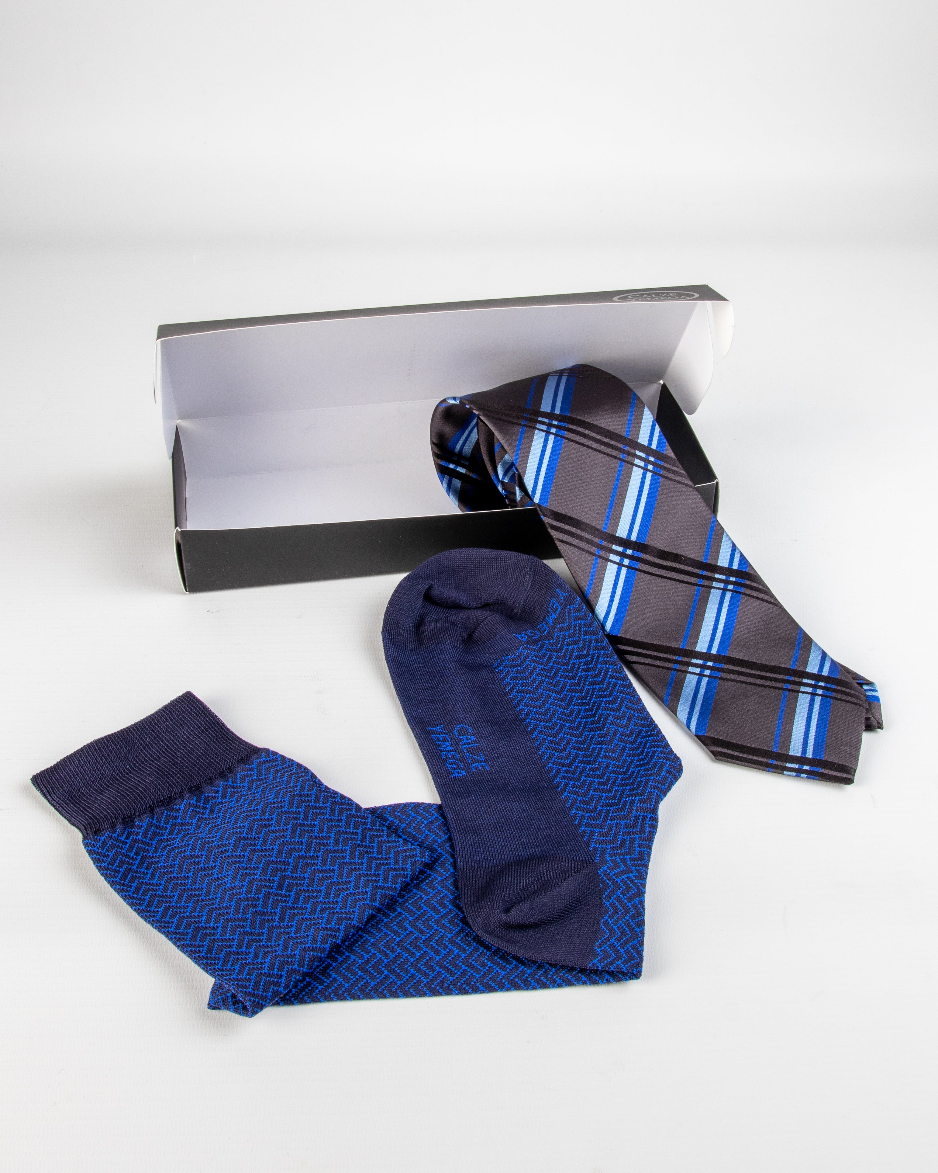 Box da Uomo Calza angoli e Cravatta