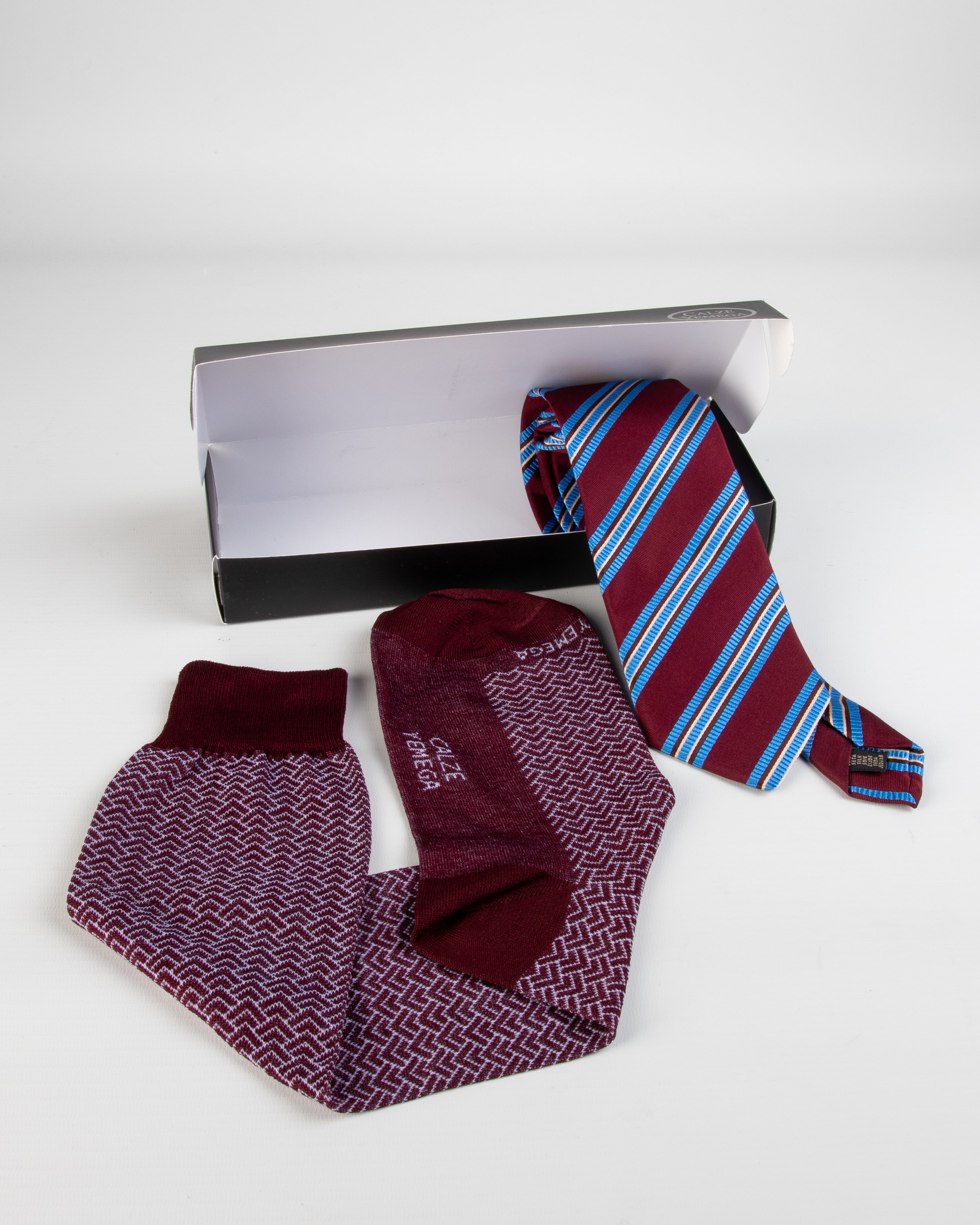 Box da Uomo Calza angoli e Cravatta