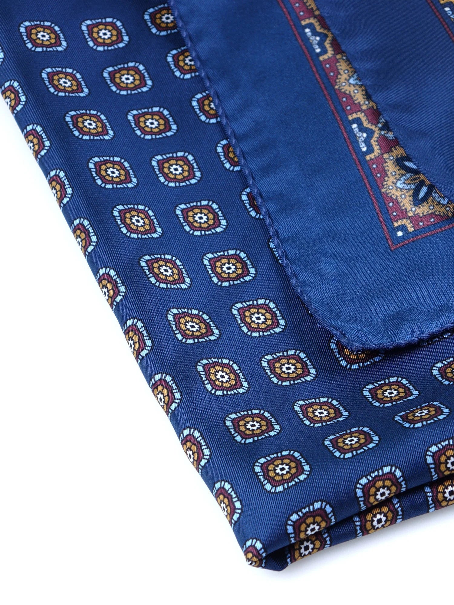 Foulard in seta blu
